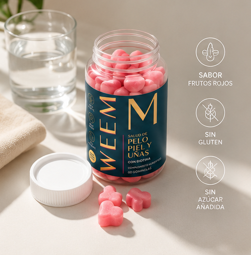Gomitas para salud de cabello y uñas