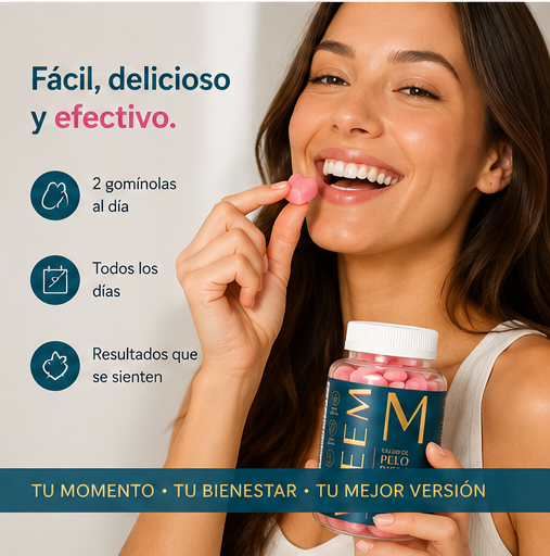 Gomitas para salud de cabello y uñas
