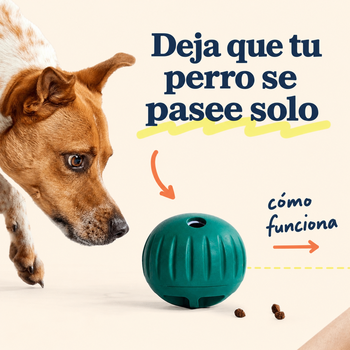 Pelota interactiva para perros