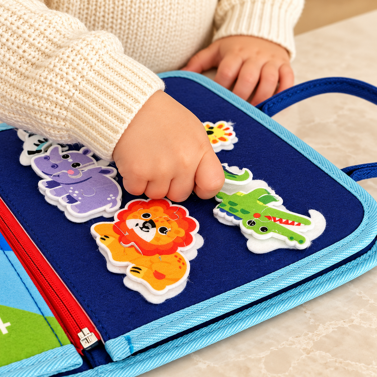 Juguete educativo de tela