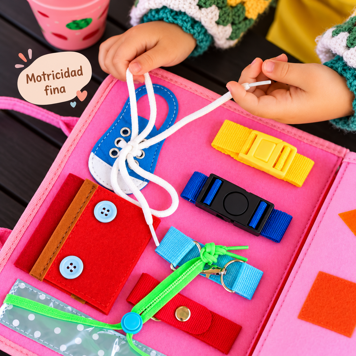 Juguete educativo de tela