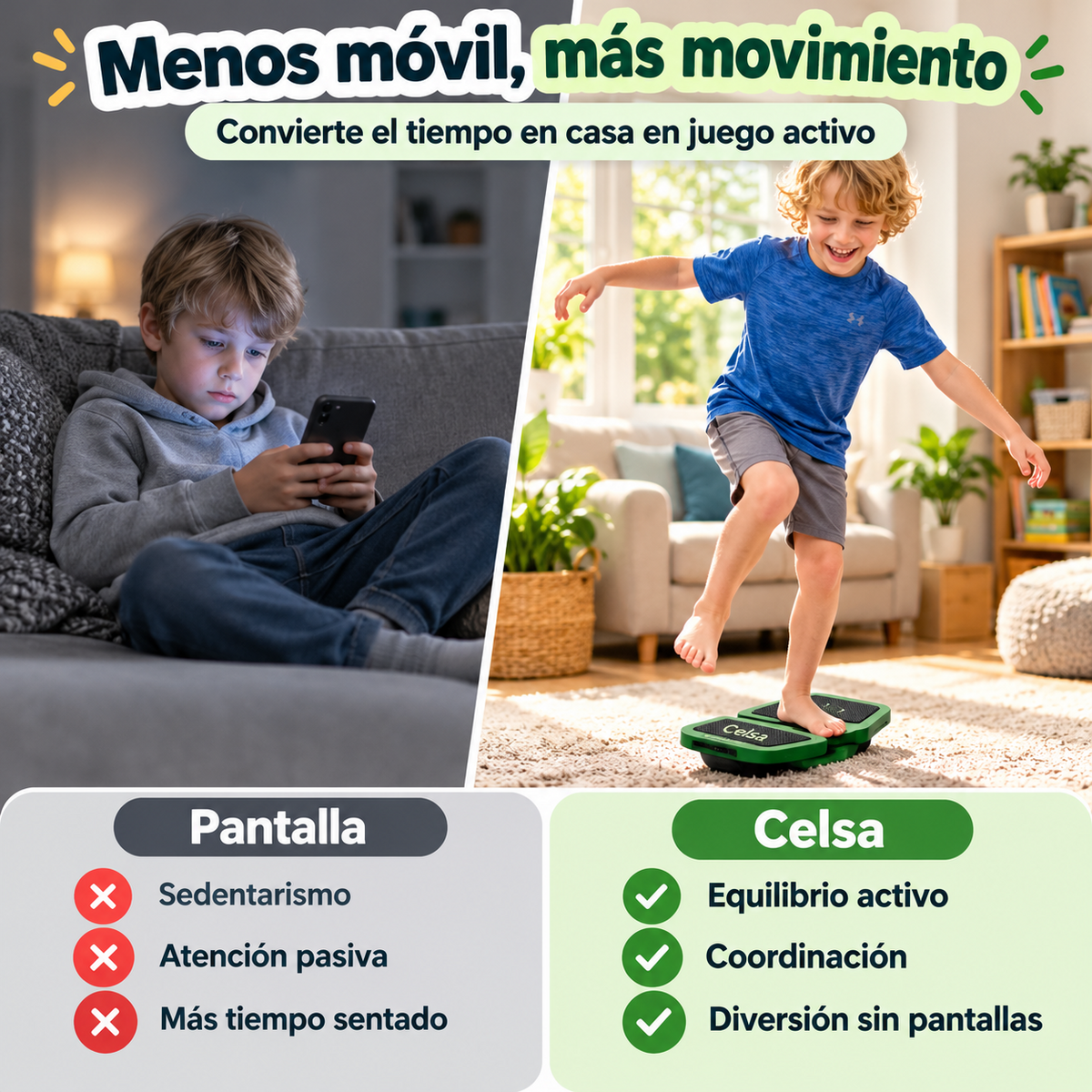 Tabla de equilibrio para niños